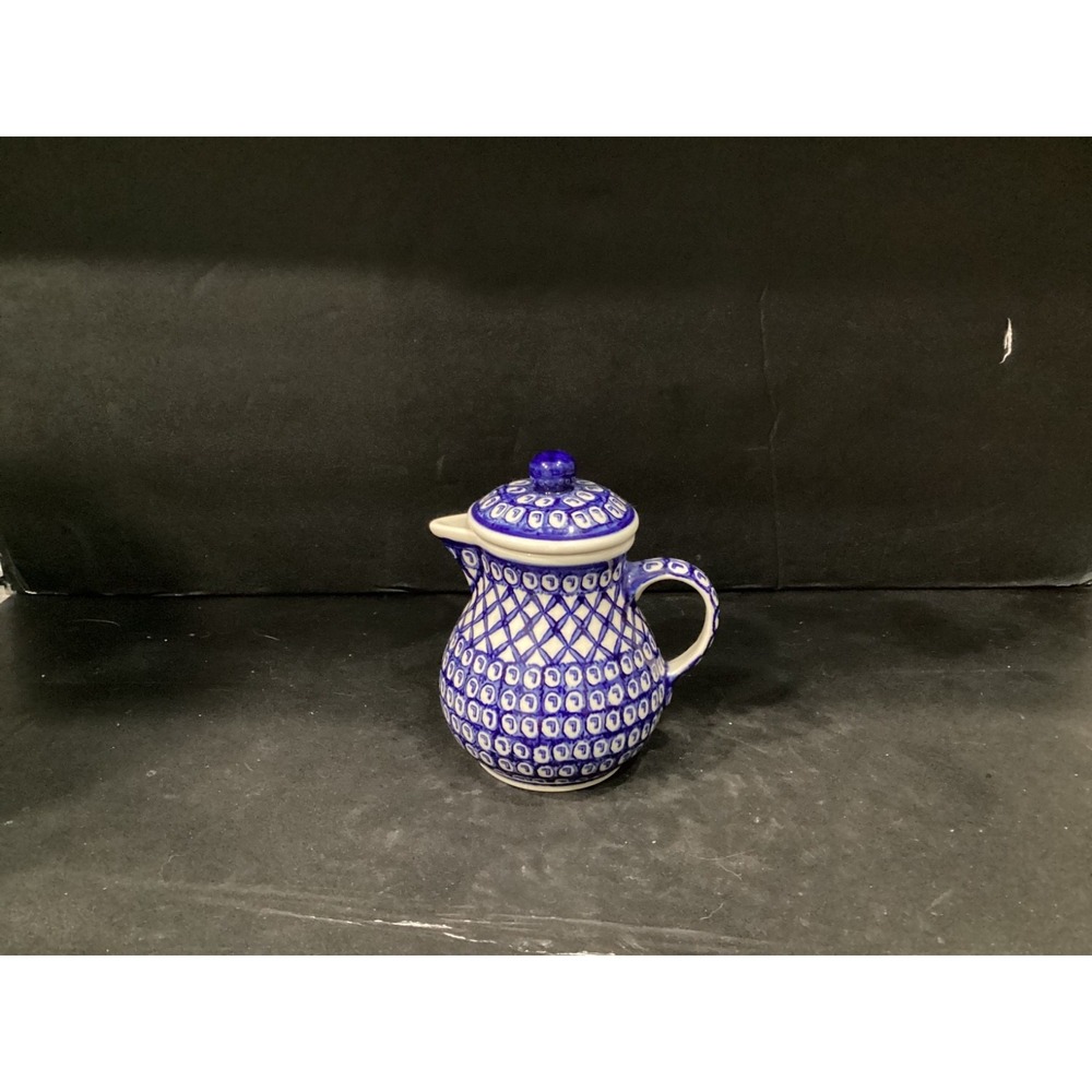 Boleslawiec Polish Pottery Venus Creamer Pitcher  w/Lid